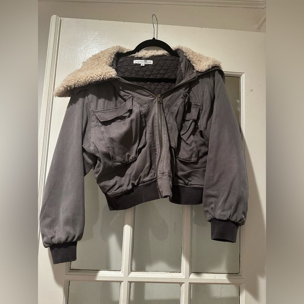 Young Fabulous & Broke Jacket w/ Removable Collar